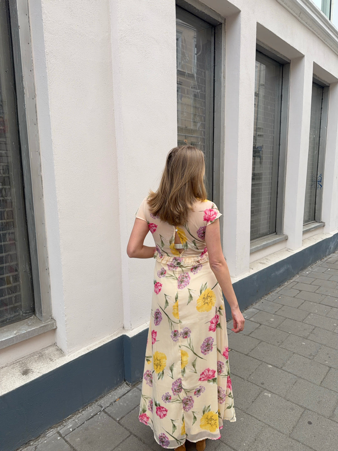 ONLVALDA S/S Long Dress - Gul